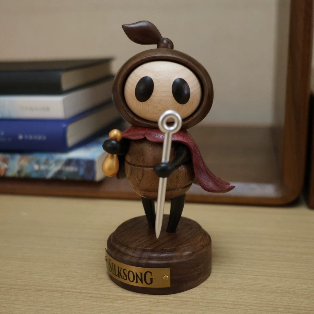 Sherma wooden figure with alternate top piece